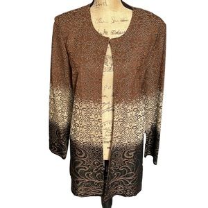 Ming Wang Open Front Cardigan